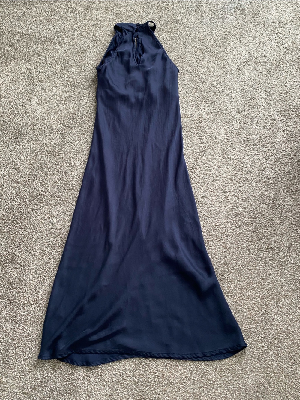 Young Fabulous & Broke Navy Halter Midi Dress - Picture 1 of 8